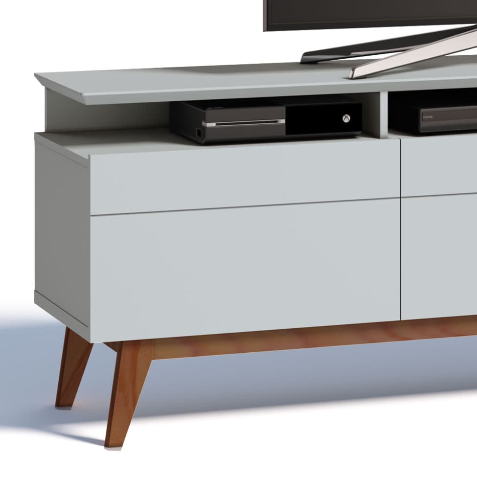 Rack Classic II 3 GV Branco Acetinado 180 cm