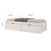 Cama Solteiro Beauty Branca