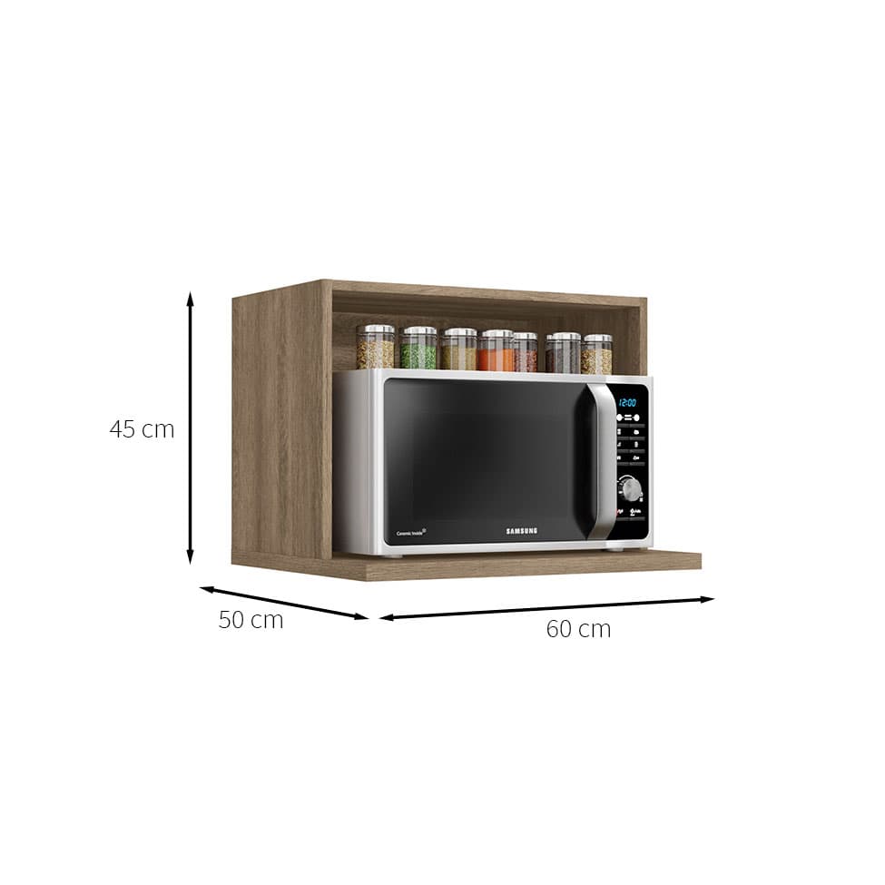 Nicho para Microondas Maxxi Nogal