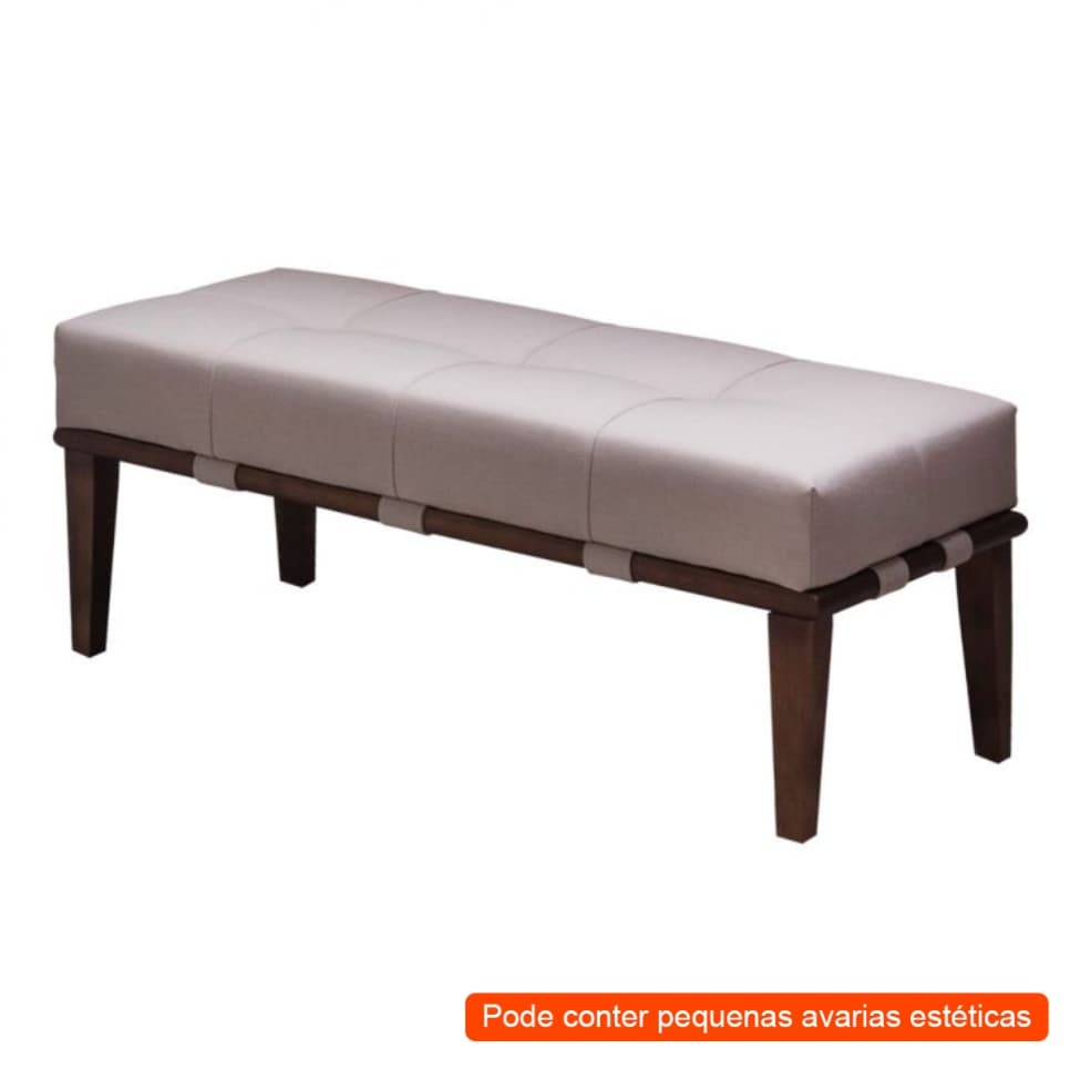 [OUTLET] Banco Lívia Bege 100 cm