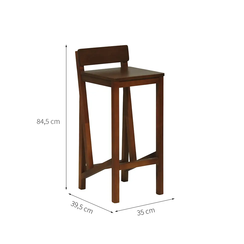 Banqueta Pilotis Amêndoa