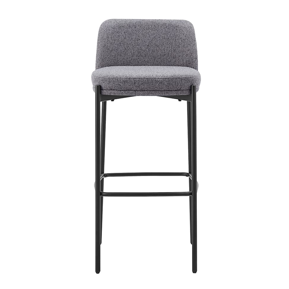 Conjunto com 2 Banquetas Fany Cinza Escuro