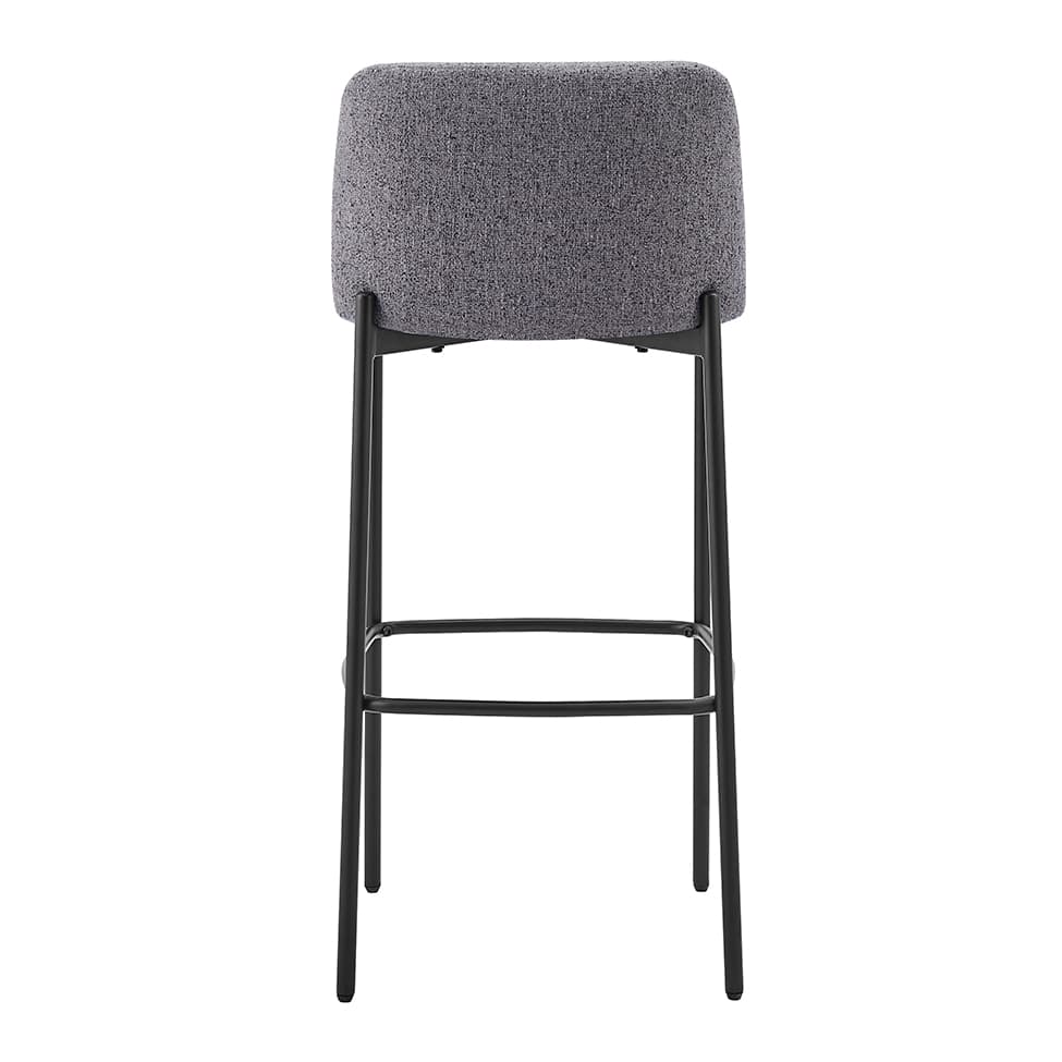Conjunto com 2 Banquetas Fany Cinza Escuro