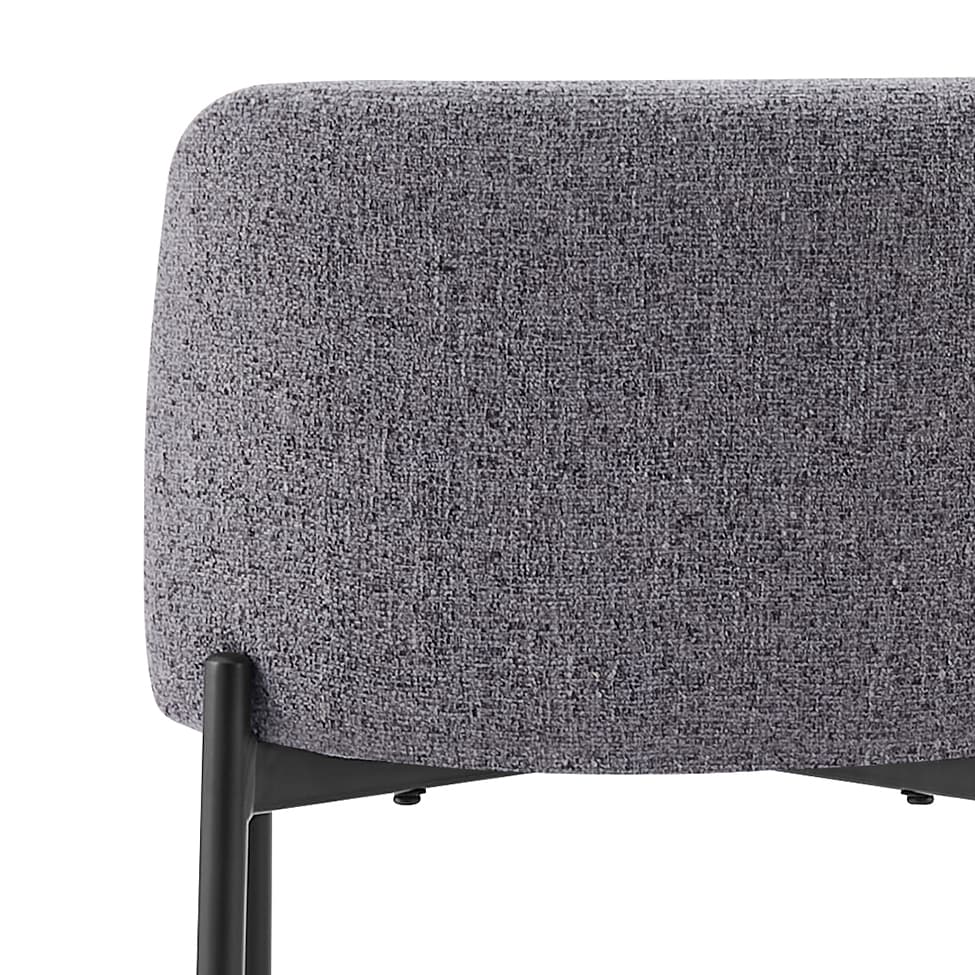 Conjunto com 2 Banquetas Fany Cinza Escuro
