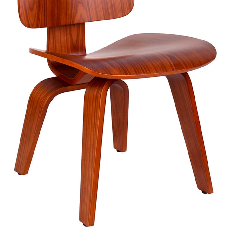 Conjunto com 2 Cadeiras Eames Walnut Madeira