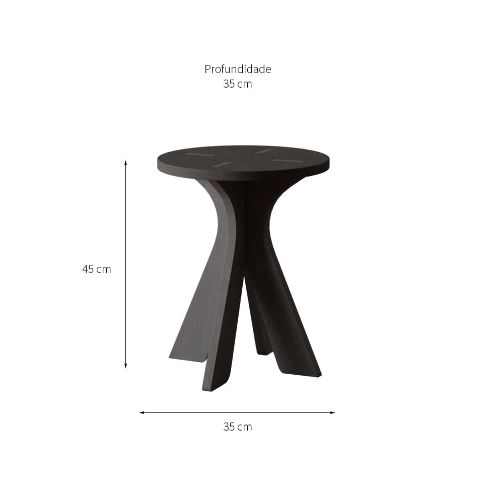 Mesa Lateral Eco Nissi Grafite