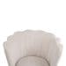 Poltrona Pétalas Aveludadas Eva Creme