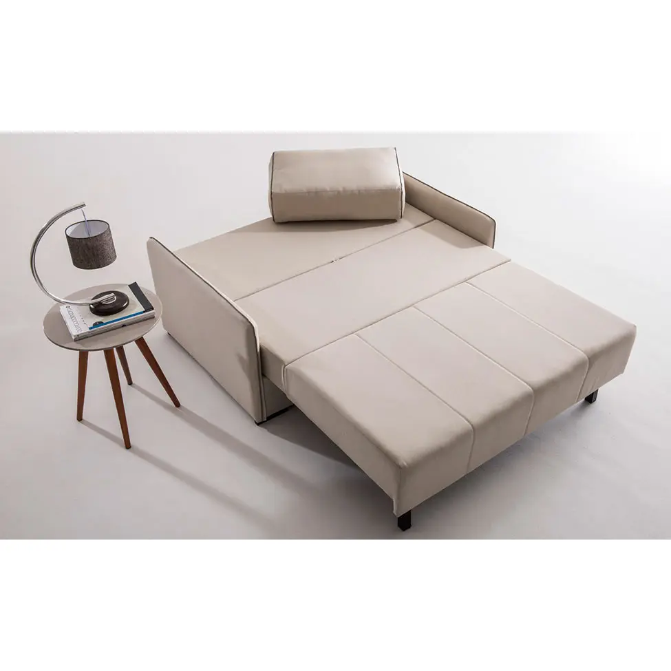 Sofá-Cama 2 Lugares Casal Isis Linho Bege