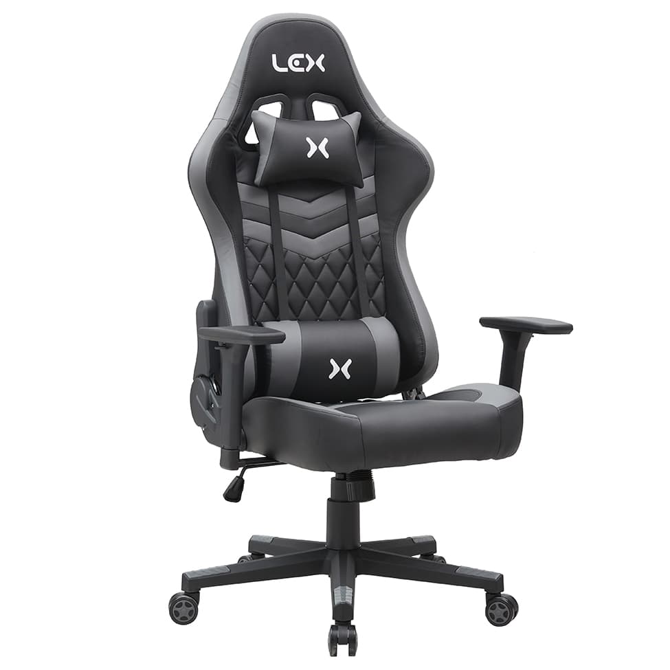 Cadeira Gamer Olympians Hades Preta e Cinza