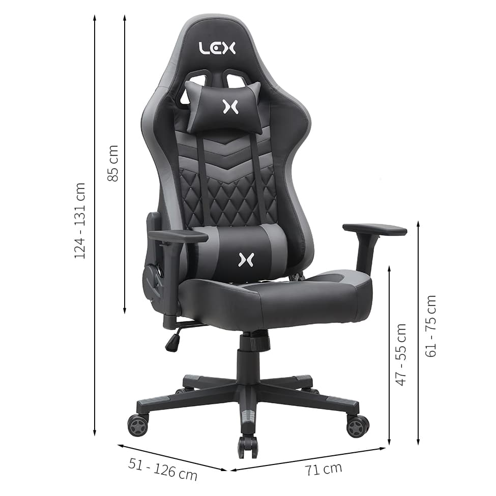 Cadeira Gamer Olympians Hades Preta e Cinza