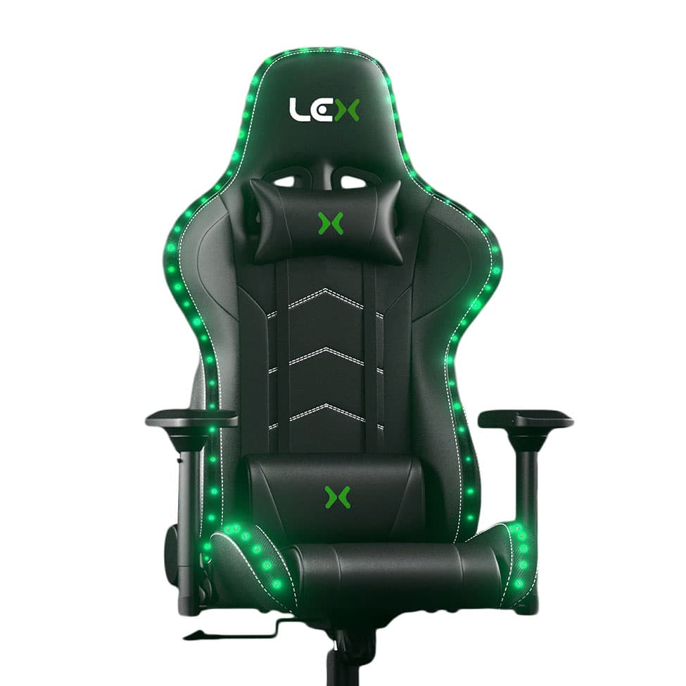 Cadeira Gamer Olympians Zeus LED RGB Preta