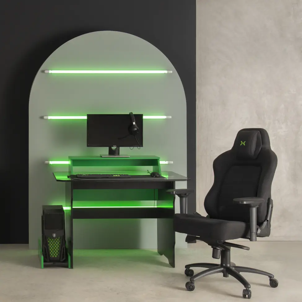 Cadeira Gamer Titans Cronus Tecido Preta