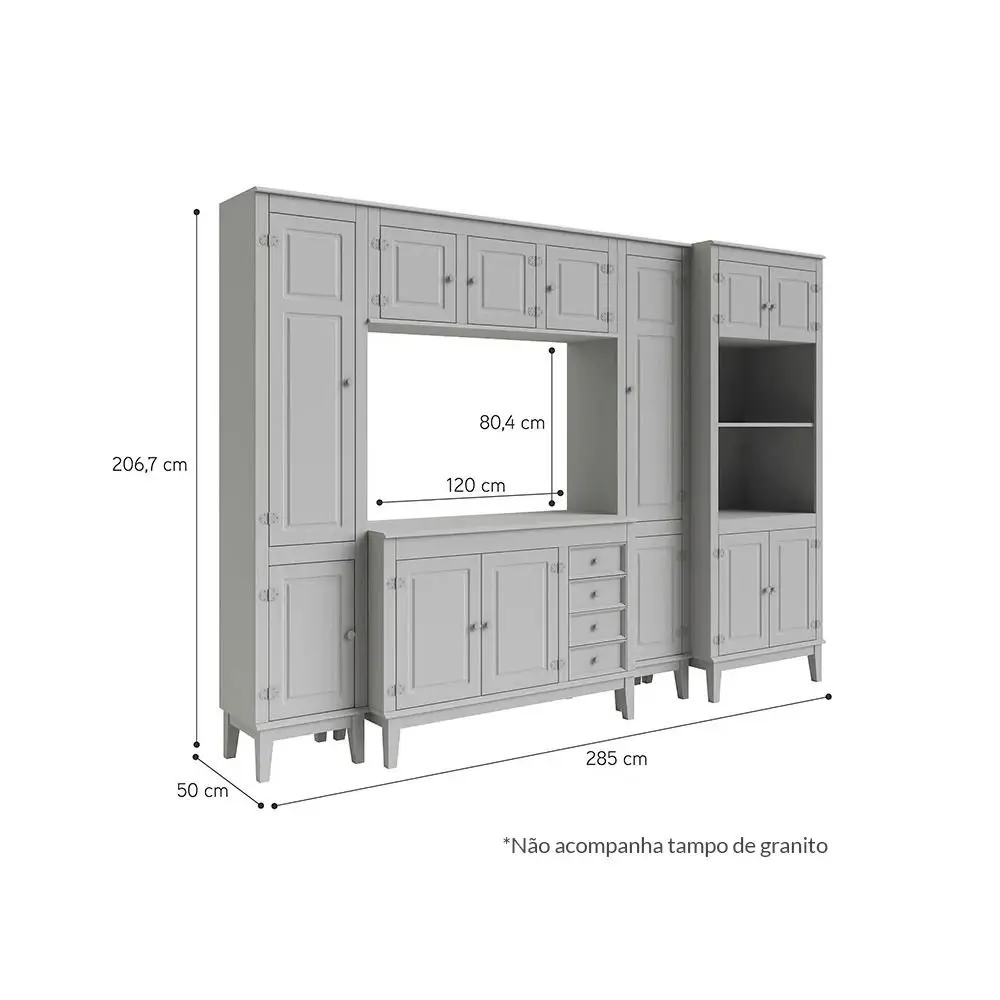 Cozinha Modulada 5 peças - Verde