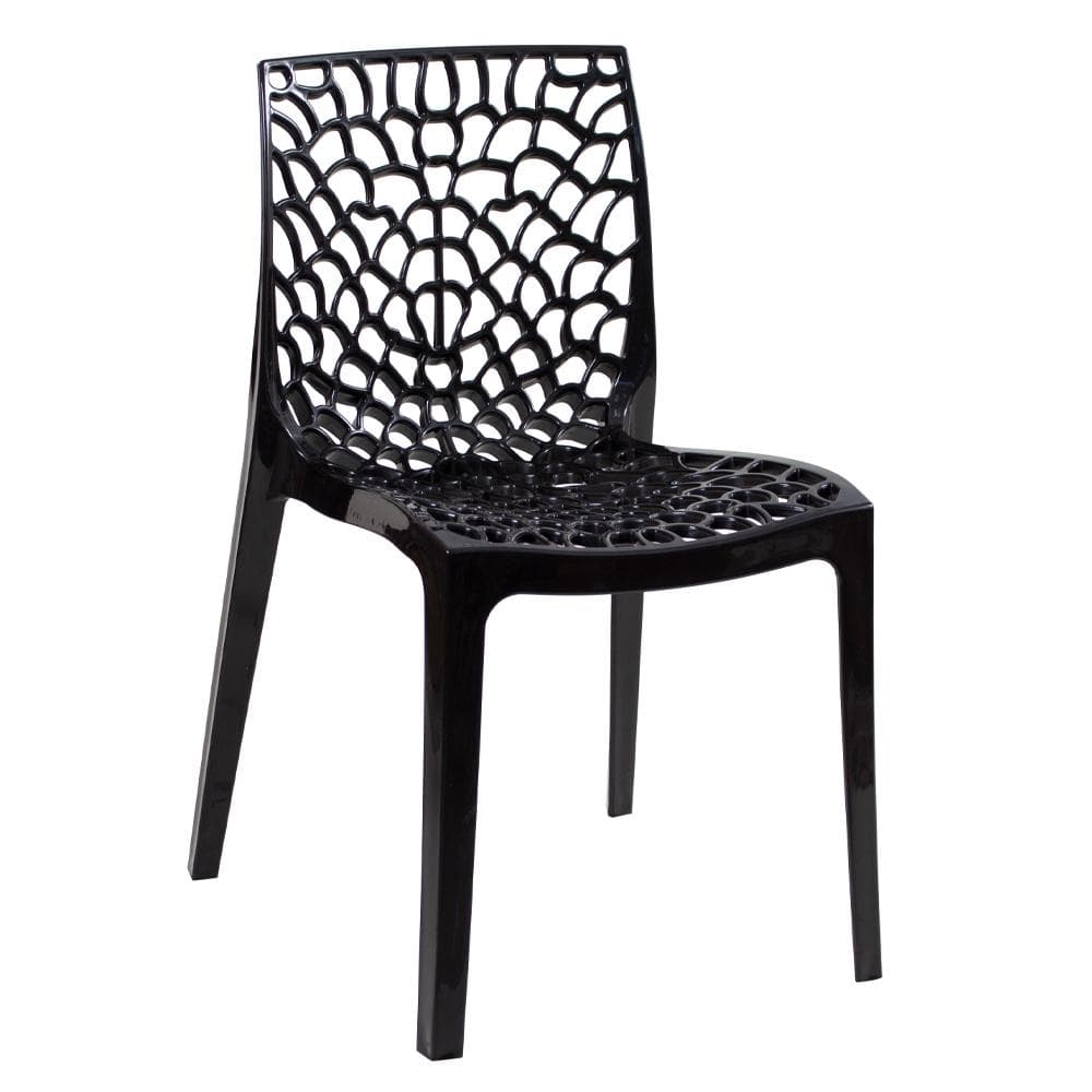 Kit 4 cadeiras Gruvyer jantar cozinha Preto