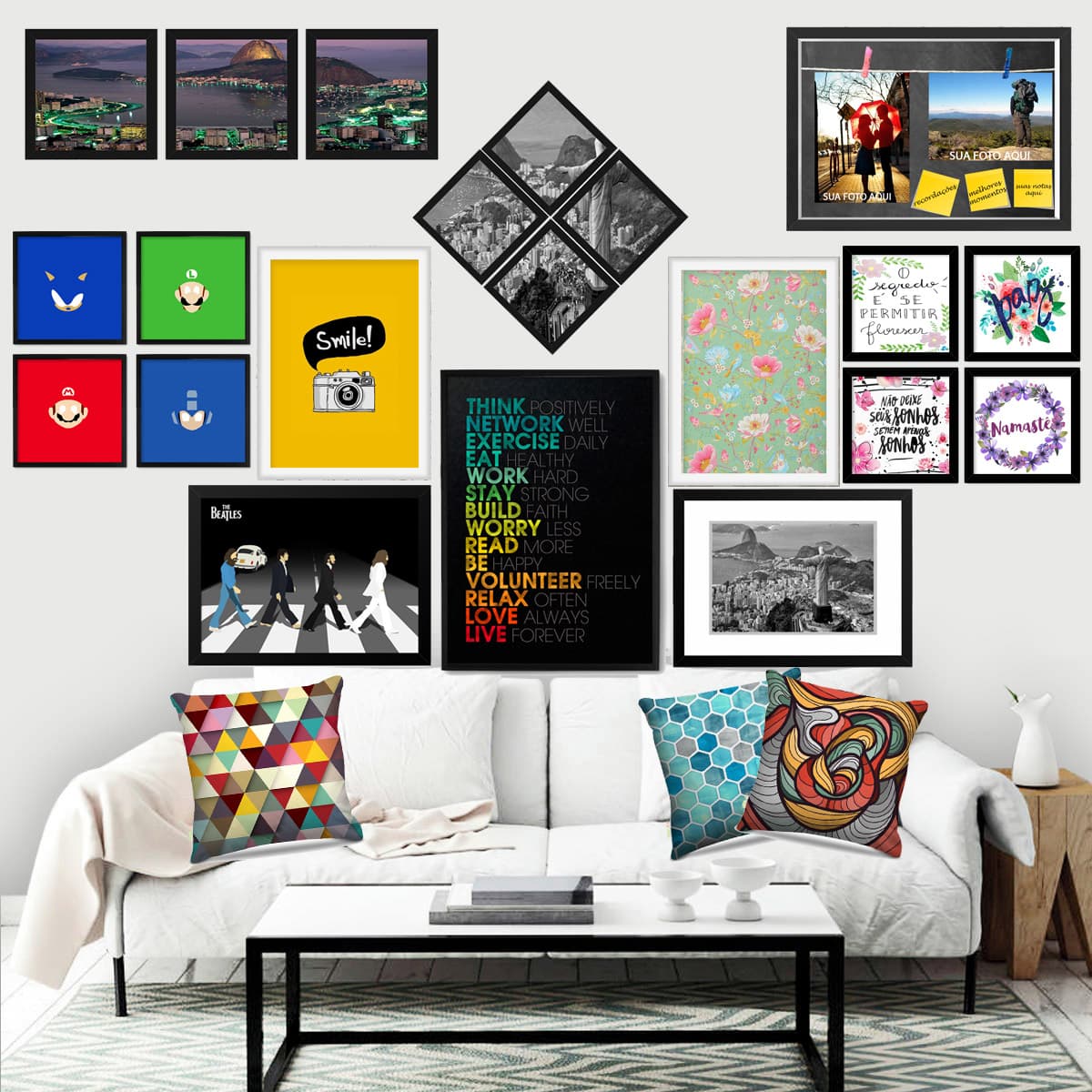 Quadro Caixa 23X33cm Frida Frase Laranja