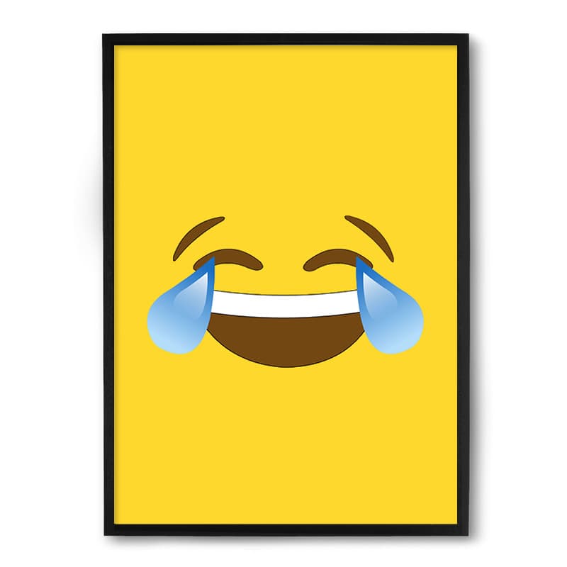 Quadro Nerderia Emoticon Gargalhadas
