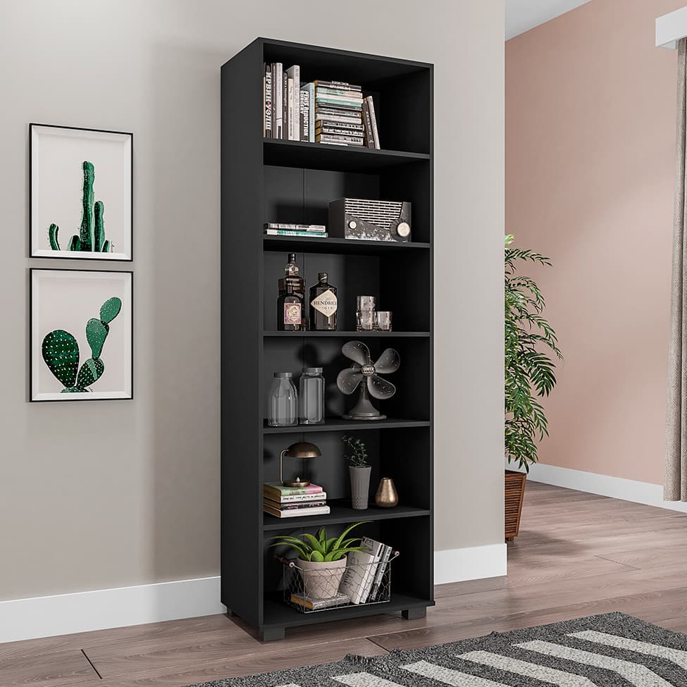 Estante Livreiro Office Preto
