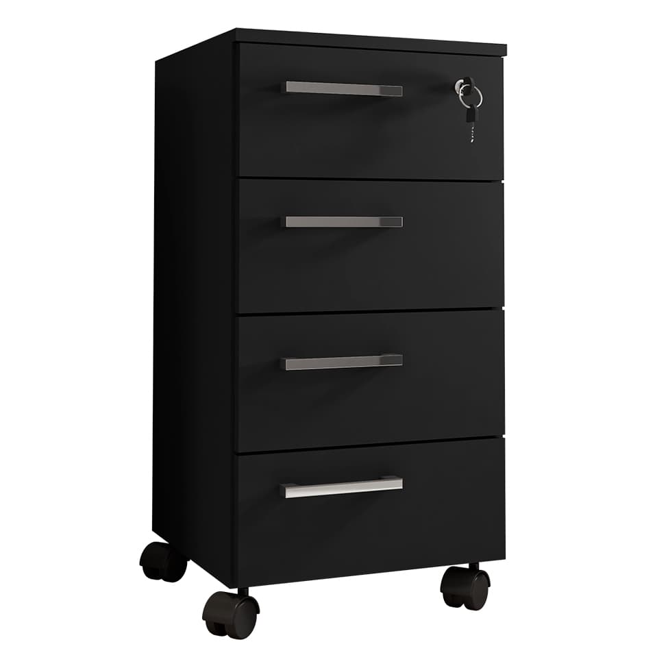 Gaveteiro 4 GV Paris Preto