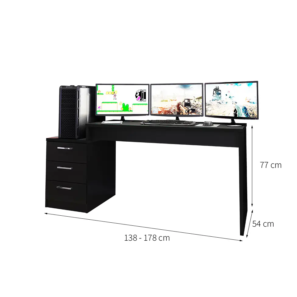 Mesa Gamer DRX Turbo 3 GV Preta