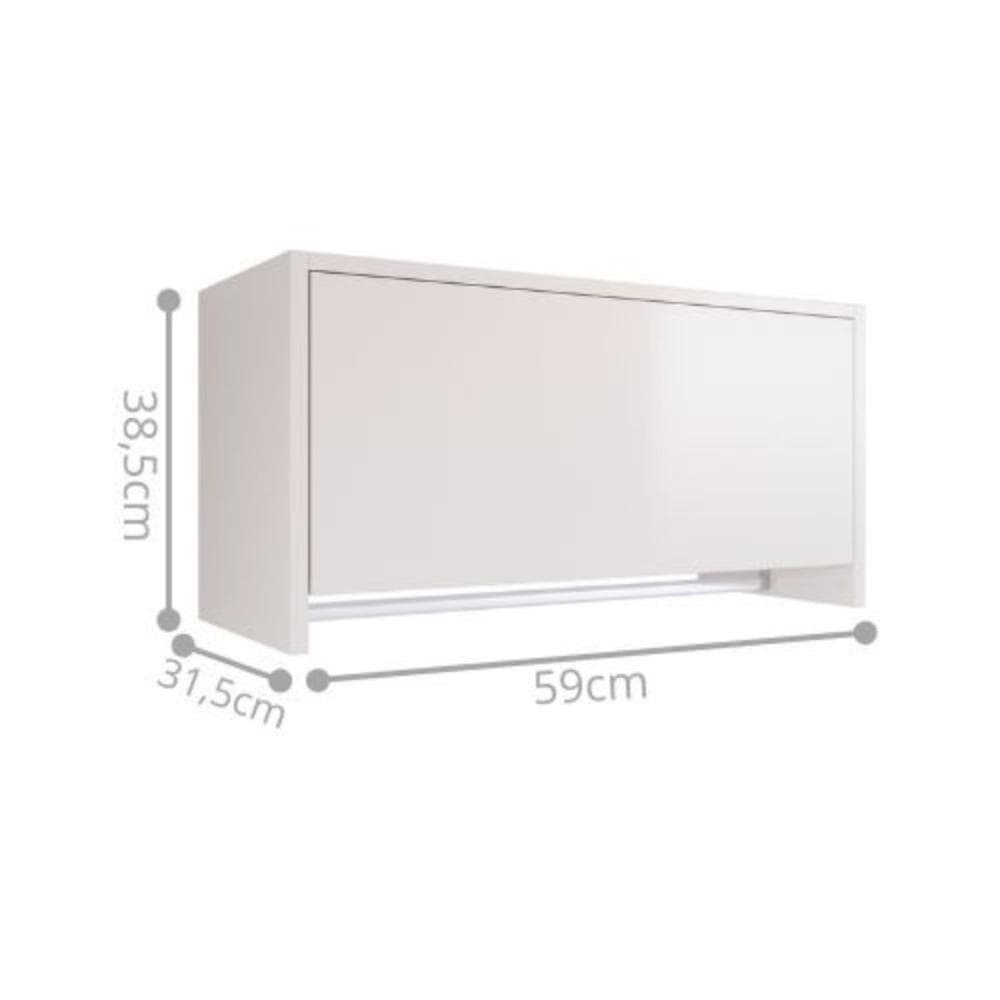 Estante Suspensa Omega Off White