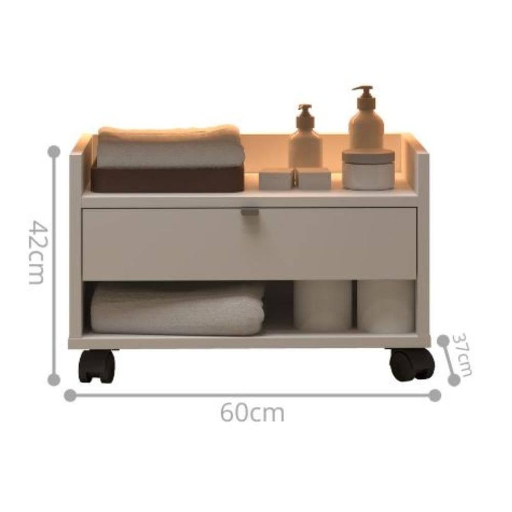 Gabinete Banheiro Safira Off White