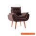 [OUTLET] Poltrona Lidi Veludo Marrom