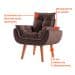 [OUTLET] Poltrona Lidi Veludo Marrom