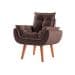 [OUTLET] Poltrona Lidi Veludo Marrom