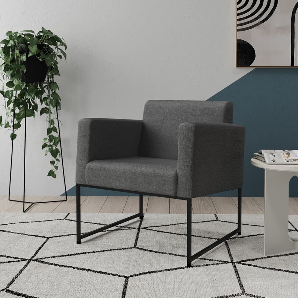 [OUTLET] Poltrona Sara Cinza