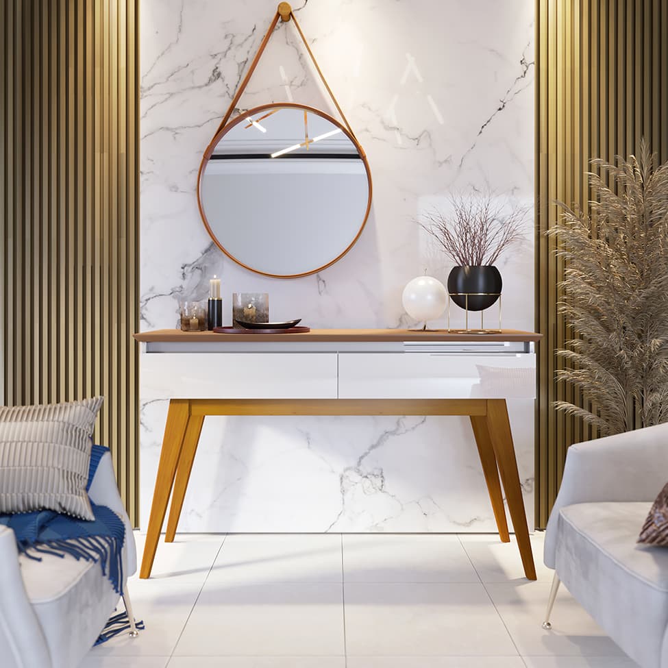 Aparador Classic I Off White e Freijo Touch