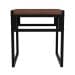 Banco Baixo Wooden Nogal e Preto