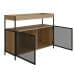 Buffet Bar York 2 PT Hanover e Preto