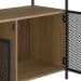 Buffet Bar York 2 PT Hanover e Preto