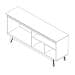 Buffet Classic 4 PT Off White e Nature