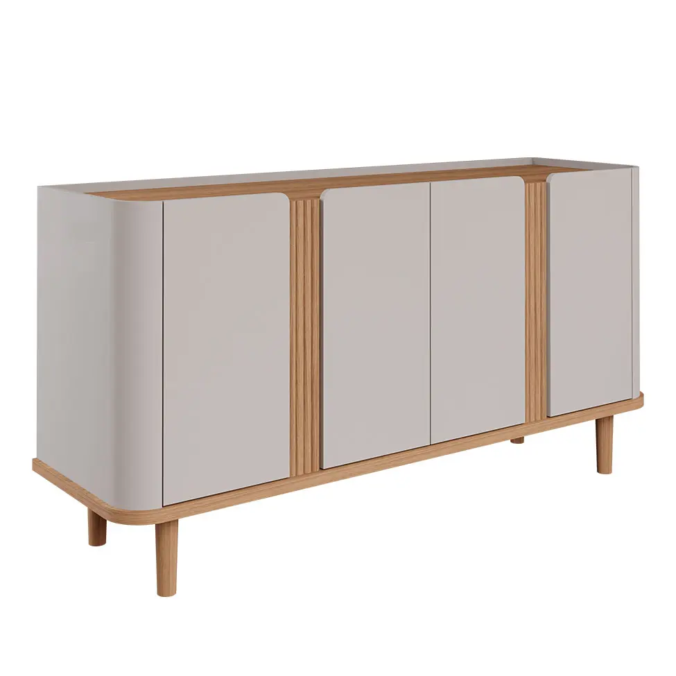 Buffet Eva 4 PT Off White e Nature