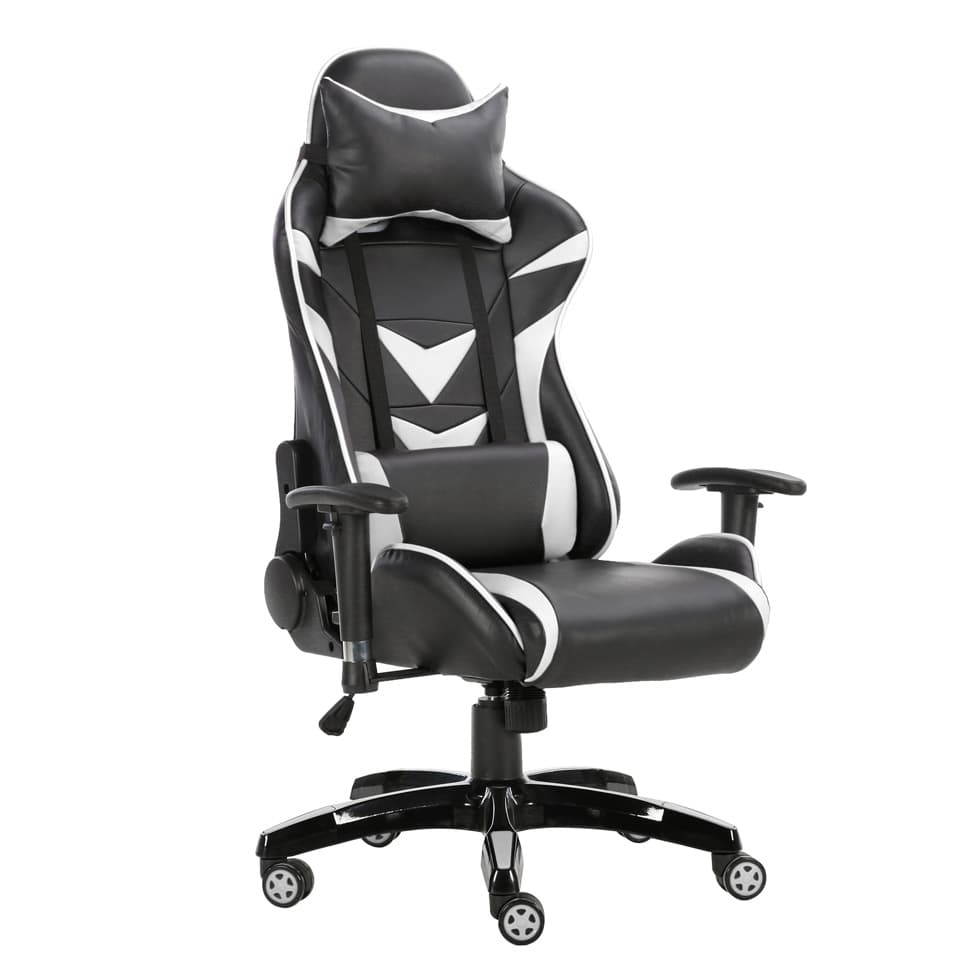 Cadeira Gamer Craft Preta e Branca