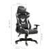 Cadeira Gamer Craft Preta e Branca