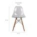 Cadeira de Jantar Charles Eames Cristal