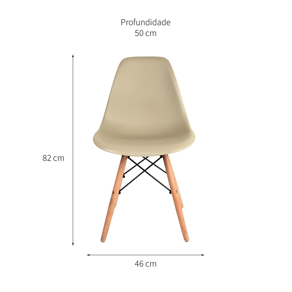 Cadeira de Jantar Charles Eames Fendi