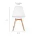 Cadeira de Jantar Saarinen Wood Branca