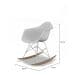 Cadeiras Eames Arm Balanço Branca