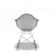 Cadeiras Eames Arm Balanço Branca