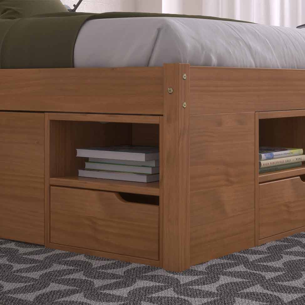 Cama Casal Kiara Madeira Maci