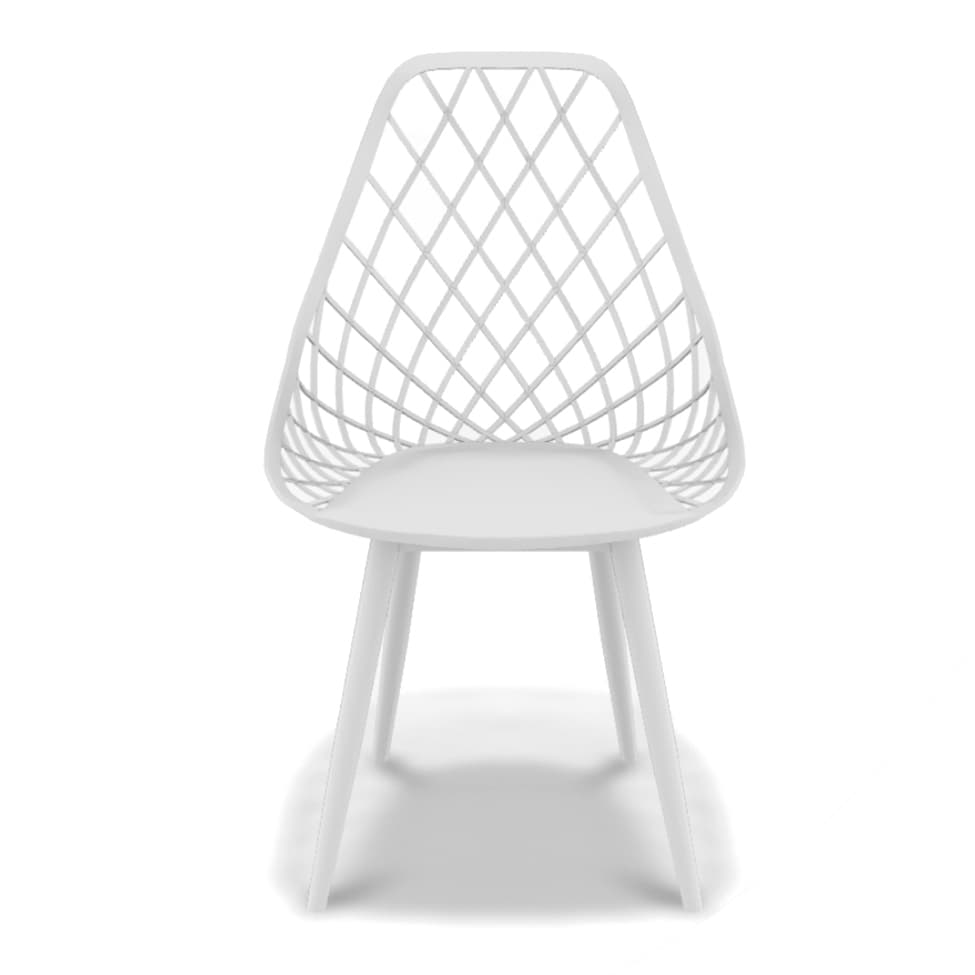 Conjunto com 2 Cadeiras Kaila Garden Branco