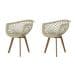 Conjunto com 2 Cadeiras Web Wood Fendi