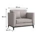 Conjunto com 2 Poltronas Beny I Cru
