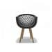 Conjunto com 4 Cadeiras Web Wood Preto
