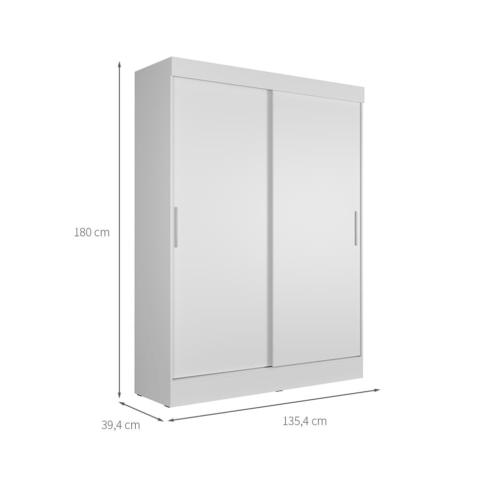 Guarda-Roupa Casal Boreal 2 Portas Branco