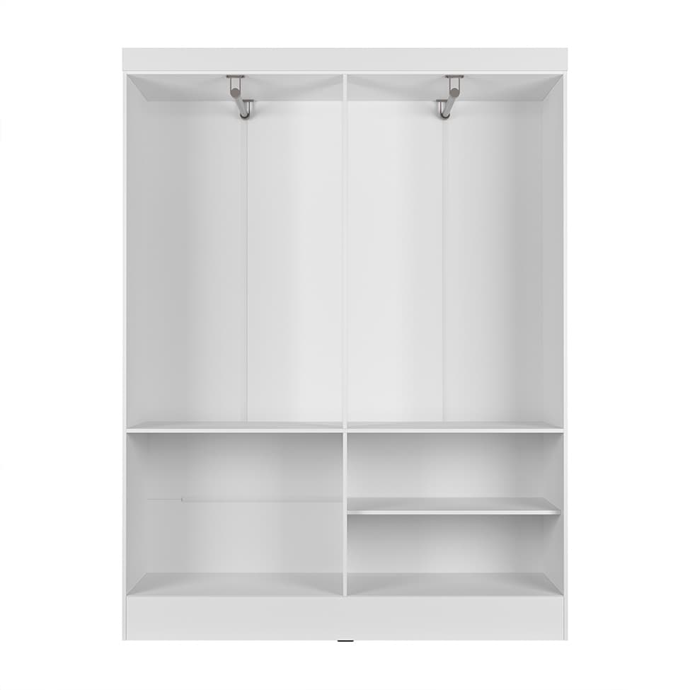 Guarda-Roupa Casal Boreal 4 Portas Branco