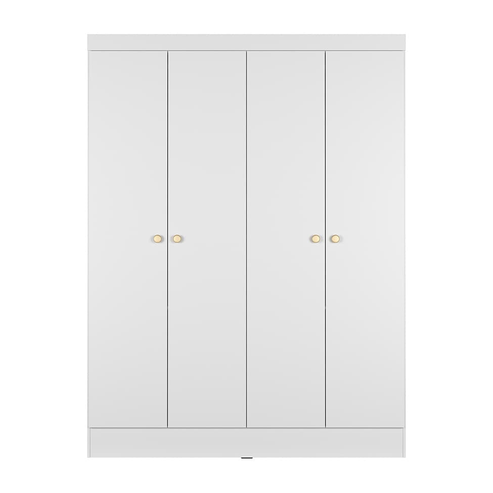 Guarda-Roupa Casal Boreal 4 Portas Branco